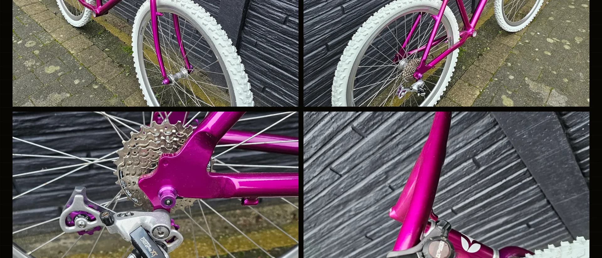 Photo roll close-ups of drivetrain and frame details